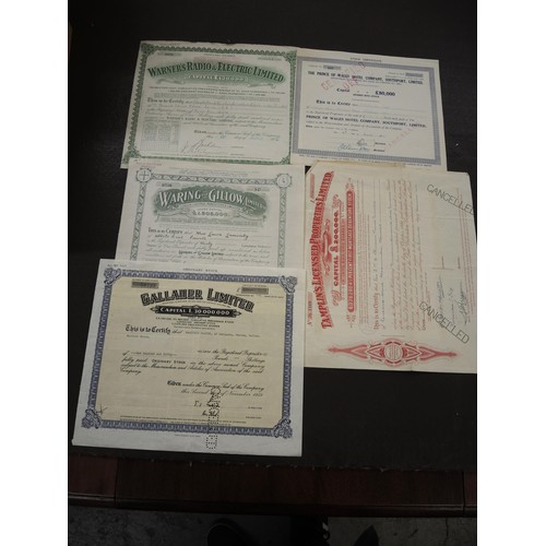 353 - Collection of thirty seven post 1900 British Company share certificates including many well known