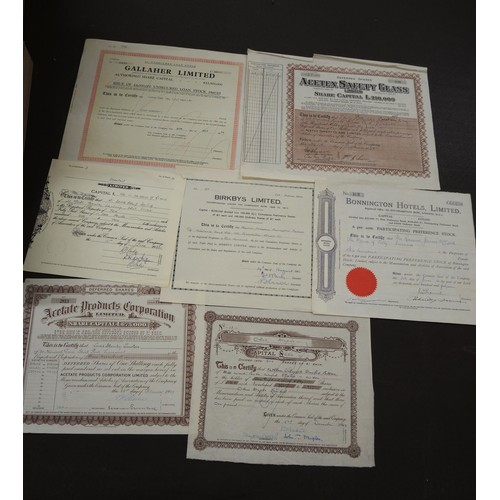 353 - Collection of thirty seven post 1900 British Company share certificates including many well known