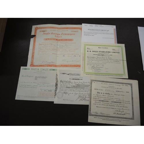 353 - Collection of thirty seven post 1900 British Company share certificates including many well known