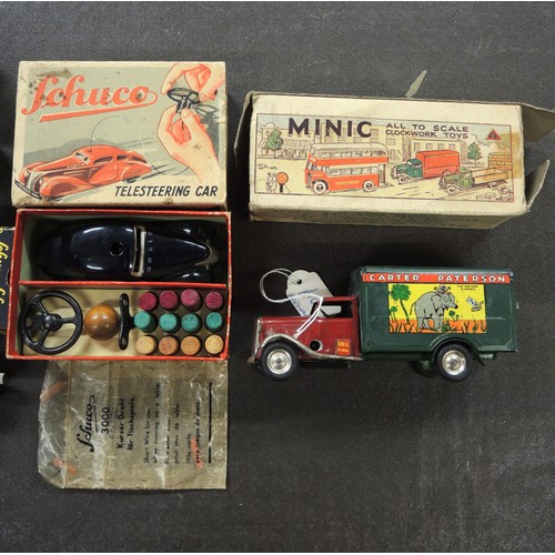 319 - Schuco Command car AD2000 in original box, together with another similar Telesteering car in origina... 