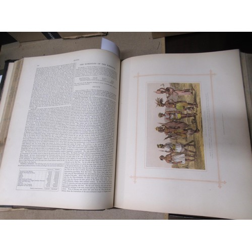 385 - One volume ' Comprehensive Atlas and Geography of the World ', published Blackie & Son, 1882, contai... 