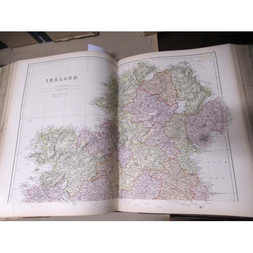 385 - One volume ' Comprehensive Atlas and Geography of the World ', published Blackie & Son, 1882, contai... 