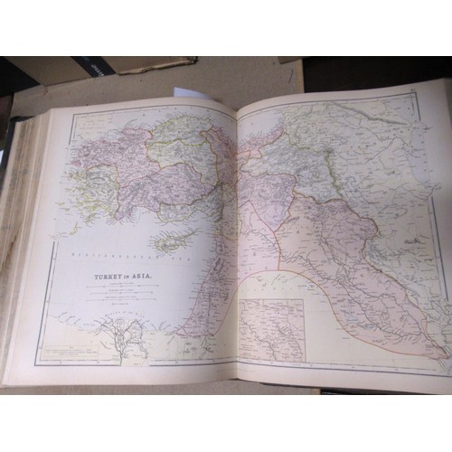385 - One volume ' Comprehensive Atlas and Geography of the World ', published Blackie & Son, 1882, contai... 