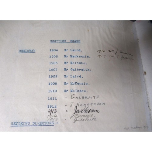 389 - Six large 19th Century part leather bound insurance company minutes