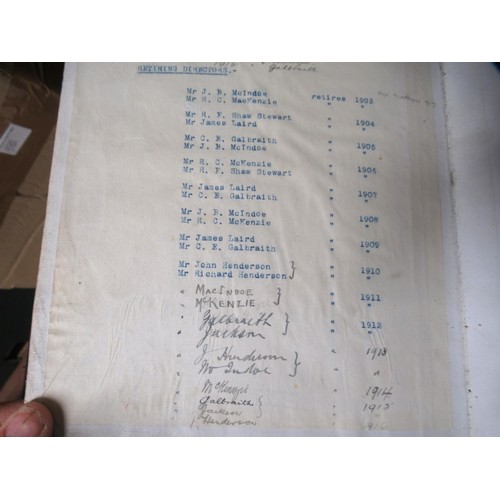 389 - Six large 19th Century part leather bound insurance company minutes