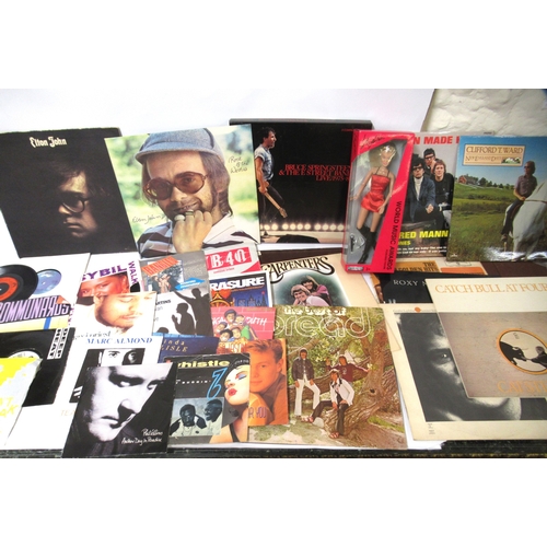 105 - Quantity of singles and long playing records, quantity of various postcards and a quantity of Royalt... 