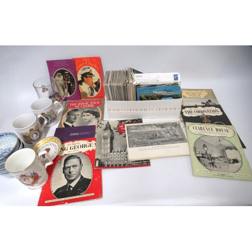 105 - Quantity of singles and long playing records, quantity of various postcards and a quantity of Royalt... 