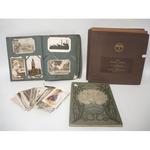 116 - Album of various postcards including Mabel Lucie Atwell, small quantity of loose postcards, book of ... 