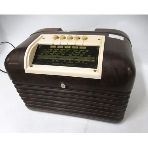120A - Bush Bakelite cased valve radio