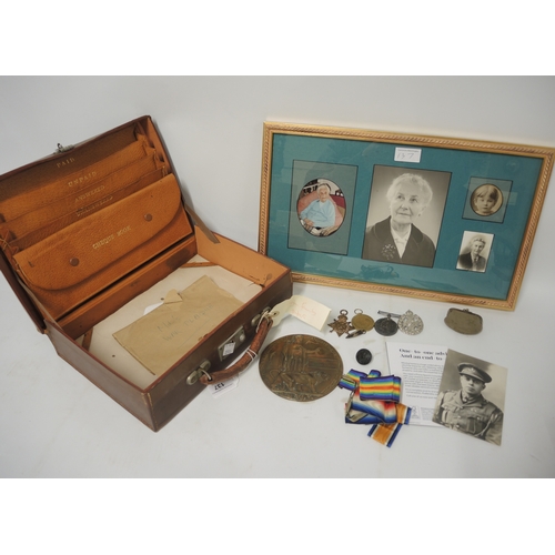 137 - World War I three medal group awarded to Private E.P. Ward, later Lance Corporal, Third Rifle Brigad... 