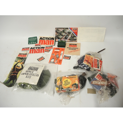 150 - Bag containing a collection of Action Man sets including French Foreign Legion Sabotage Special Oper... 