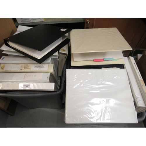 83 - Extensive collection of World stamps (mainly 20th Century), housed in loose leaf folders