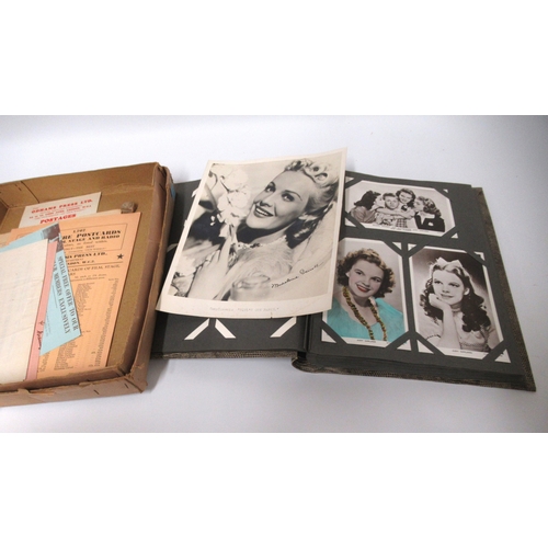 88 - Album containing a collection of film star postcards