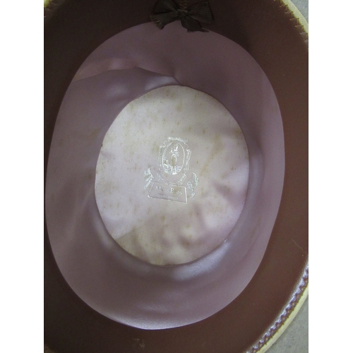 105A - Moss Bros of Covent Garden, grey felt top hat, in original box