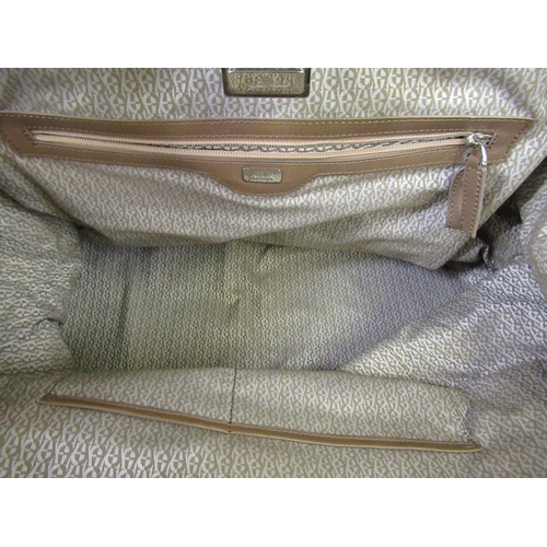 108 - Aigner, weekender bag with detachable shoulder strap, together with a black leather holdall, ' Golf ... 