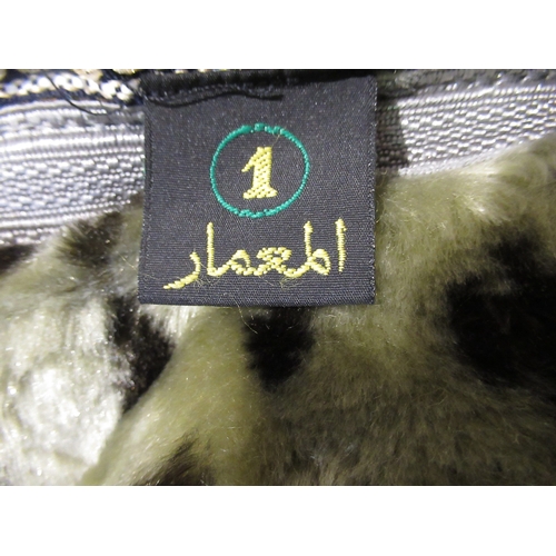 110 - Embroidered and faux fur lined Farwa Bisht winter coat