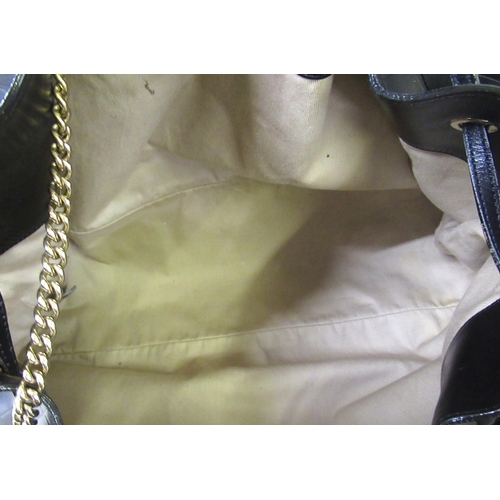 115 - Chloé, Charlie large leather bucket bag with detachable shoulder strap and attached wallet, with aut... 