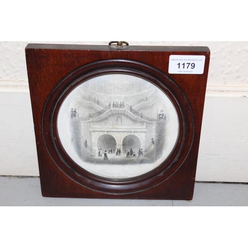 1179 - Pair of 19th Century black and white prints, ' Thames Tunnel Wapping Entrance' and ' Tother End ' fr... 