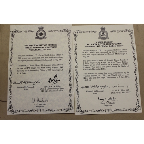 1182 - Two Kenneth McDonough signed Limited Edition coloured prints, titled ' Camel Flight ' and another of... 