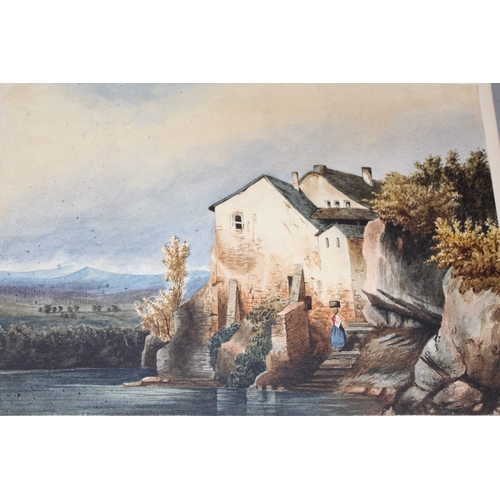 1187 - Two albums containing a collection of watercolours and drawings by Banks and Williams