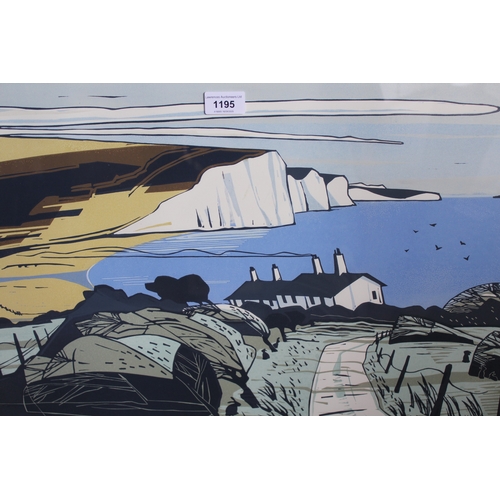 1195 - Colin Moore, signed colour print ' Seven Sisters ', No. 30 of 100, 41 x 58.5cm approximately, framed... 