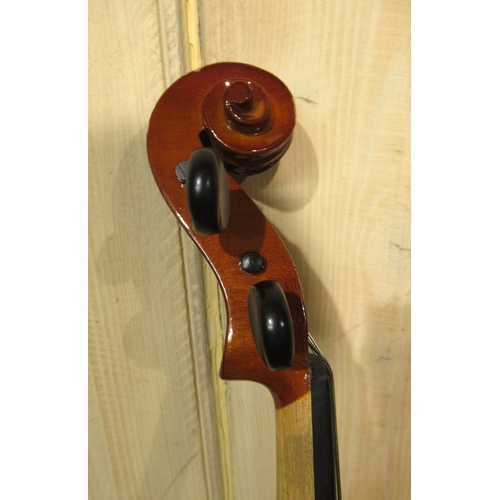 197 - Two Stentor student violins in fitted cases, together with another similar smaller