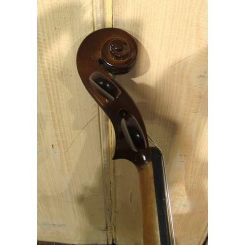 205 - Two full size violins by Stentor in fitted cases
