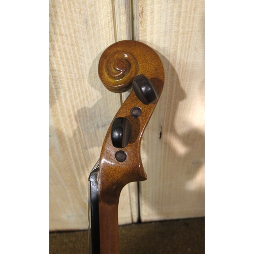 207 - Student quarter size violin in a fitted case, together with a 1/32nd scale violin by Stentor in fitt... 