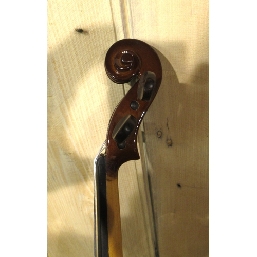 208 - Two quarter size student violins by Stentor, in fitted cases