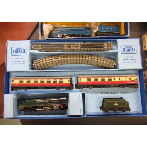 219 - Hornby Dublo electric three rail train set, including Duchess of Montrose and Sir Nigel Gresley loco... 
