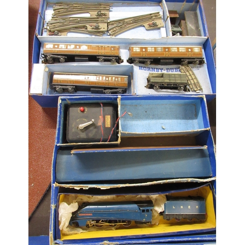 219 - Hornby Dublo electric three rail train set, including Duchess of Montrose and Sir Nigel Gresley loco... 