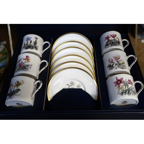 494 - Cased set of six Royal Crown Derby Imari pattern cups and saucers, together with a boxed set of six ... 