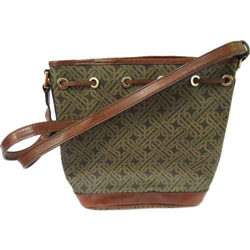 63 - The Bridge, Firenze 1969 bucket bag with detachable matching wallet, complete with original dust cov... 