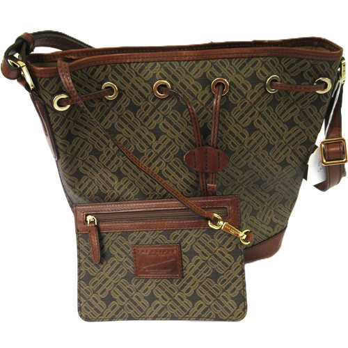 63 - The Bridge, Firenze 1969 bucket bag with detachable matching wallet, complete with original dust cov... 