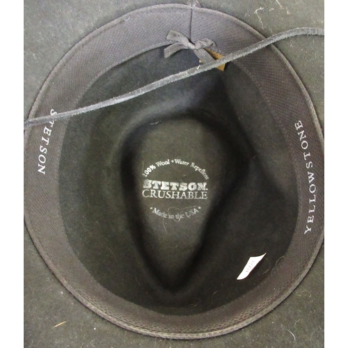 90 - Stetson Yellowstone hat and another hat by the Kenschel Hat Co. USA