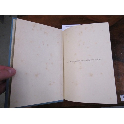 445 - One volume, ' The Adventures of Sherlock Holmes ' by Arthur Conan Doyle, First Edition, dated 1892, ... 