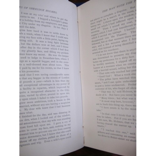445 - One volume, ' The Adventures of Sherlock Holmes ' by Arthur Conan Doyle, First Edition, dated 1892, ... 