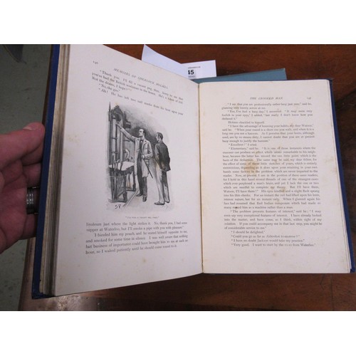 445 - One volume, ' The Adventures of Sherlock Holmes ' by Arthur Conan Doyle, First Edition, dated 1892, ... 