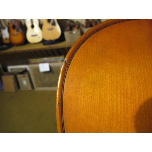 196 - David Dix viola in a fitted case, with a two piece 15 and 7/8in back, the handwritten label inscribe... 