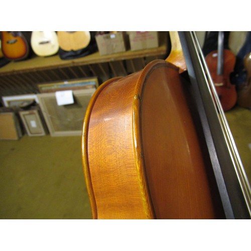 196 - David Dix viola in a fitted case, with a two piece 15 and 7/8in back, the handwritten label inscribe... 