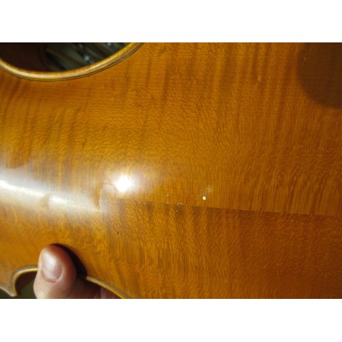 196 - David Dix viola in a fitted case, with a two piece 15 and 7/8in back, the handwritten label inscribe... 