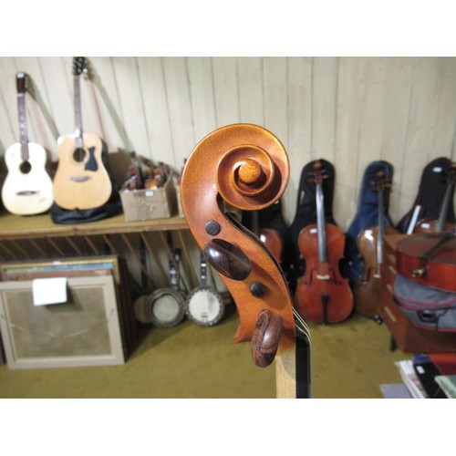 196 - David Dix viola in a fitted case, with a two piece 15 and 7/8in back, the handwritten label inscribe... 