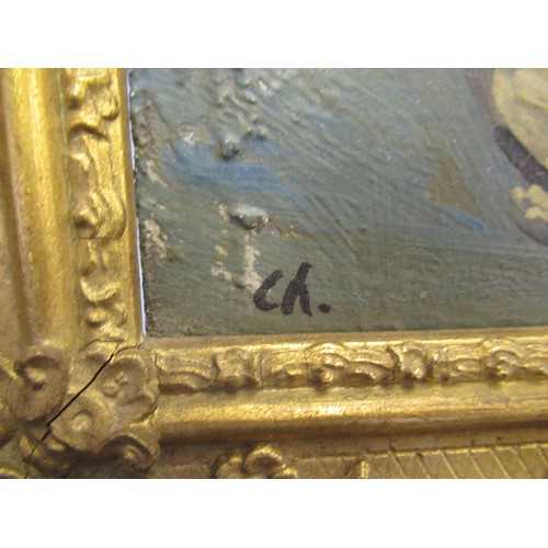 1165 - In the manner of Charles Camoin, Impressionist oil on board, summer flowers in a vase, bearing monog... 