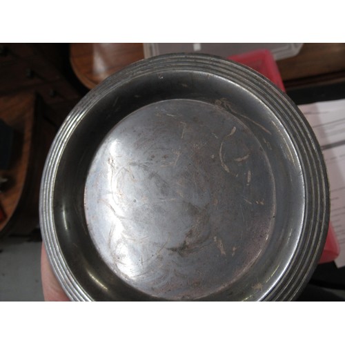 229 - Brass stamp box, small Christofle silver plated dish and a quantity of other miscellaneous items