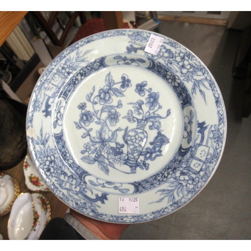 496 - Clarice Cliff Wilkinson Ltd. baluster form vase with painted floral decoration, 13.5cm high, togethe... 