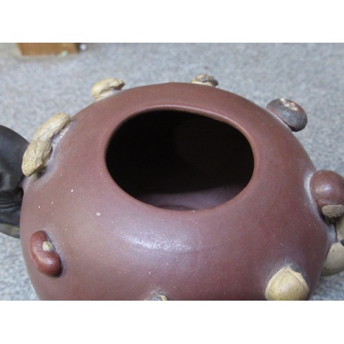 577 - Paragon part tea service, Japanese terracotta teapot and a satsuma pottery preserve jar with cover (... 