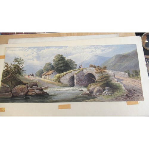 1190 - Rosa Miranda Banks, watercolour ' Roman Lady ', 49 x 37.5cm, unframed, together with a small collect... 