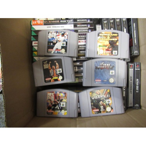 223 - Sony Playstation, Nintendo Game Cube, Nintendo 64 and a quantity of controllers, games and other acc... 