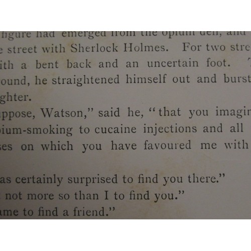 445 - One volume, ' The Adventures of Sherlock Holmes ' by Arthur Conan Doyle, First Edition, dated 1892, ... 