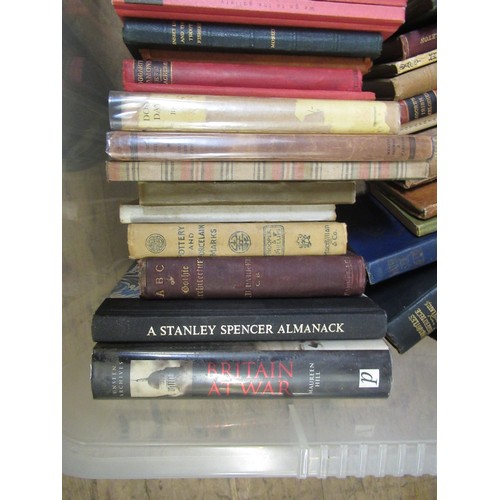 467 - Two large boxes containing a quantity of miscellaneous books including early Penguin